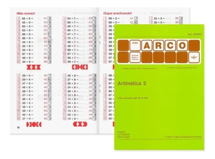 505062 Cuaderno Aritmética 2 2o Grado Método Arco Eduke