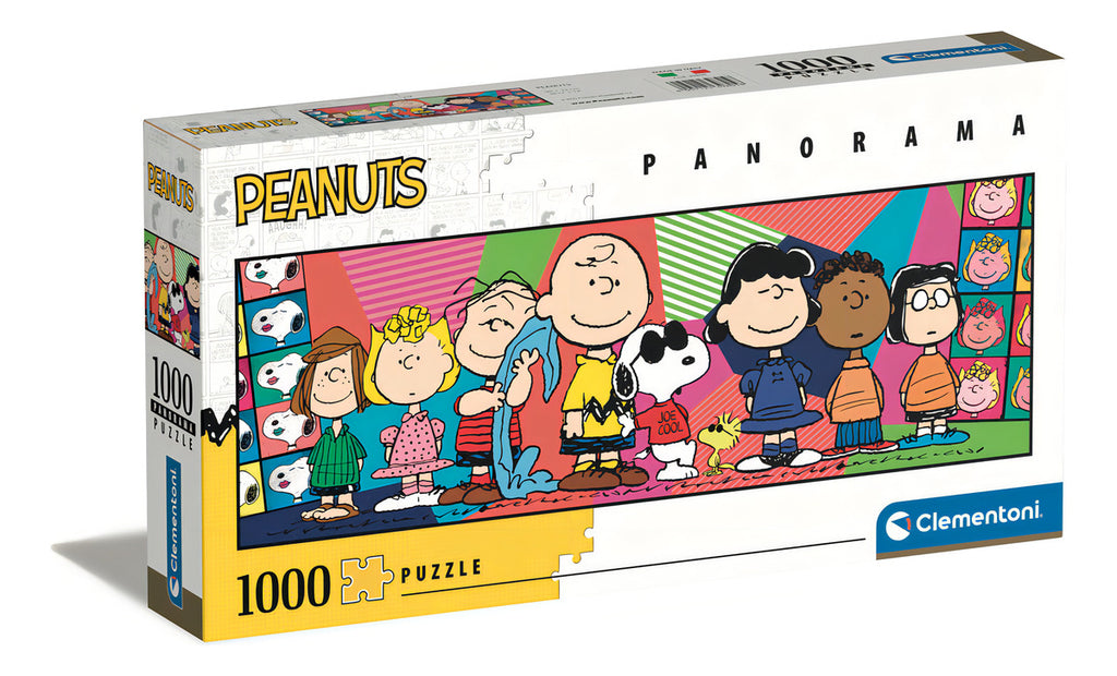 Rompecabezas Panorama Snoopy Y Pandilla 1000 Pz Clementoni