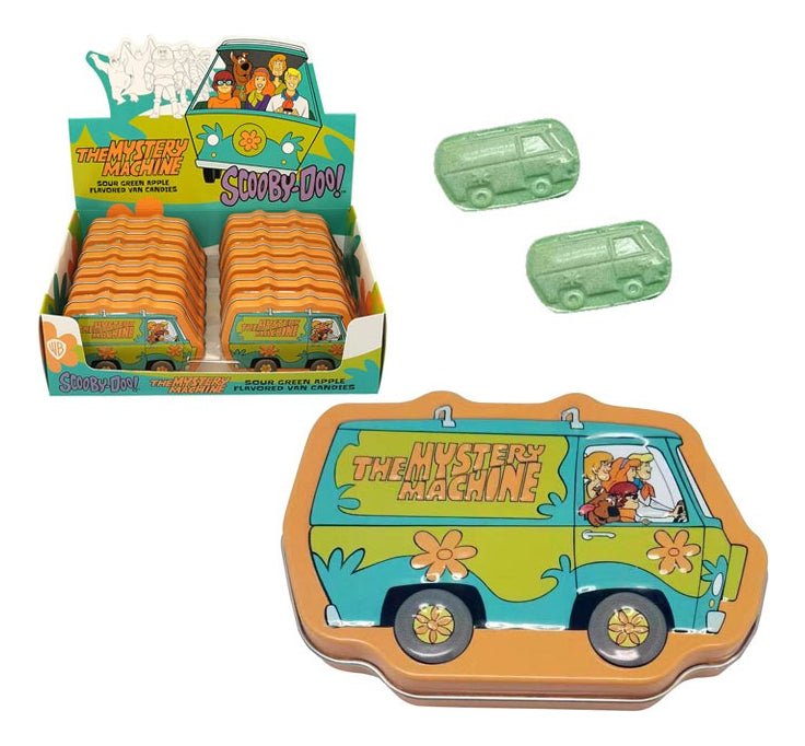 Dulces Scooby Doo Mystery Machine Tin Caja Con 12 Piezas