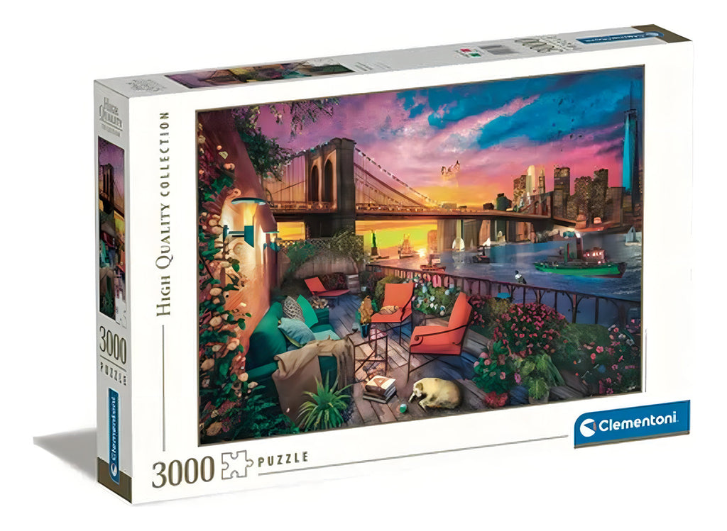 Rompecabezas Balcon Manhattan Nueva York 3000 Pz Clementoni