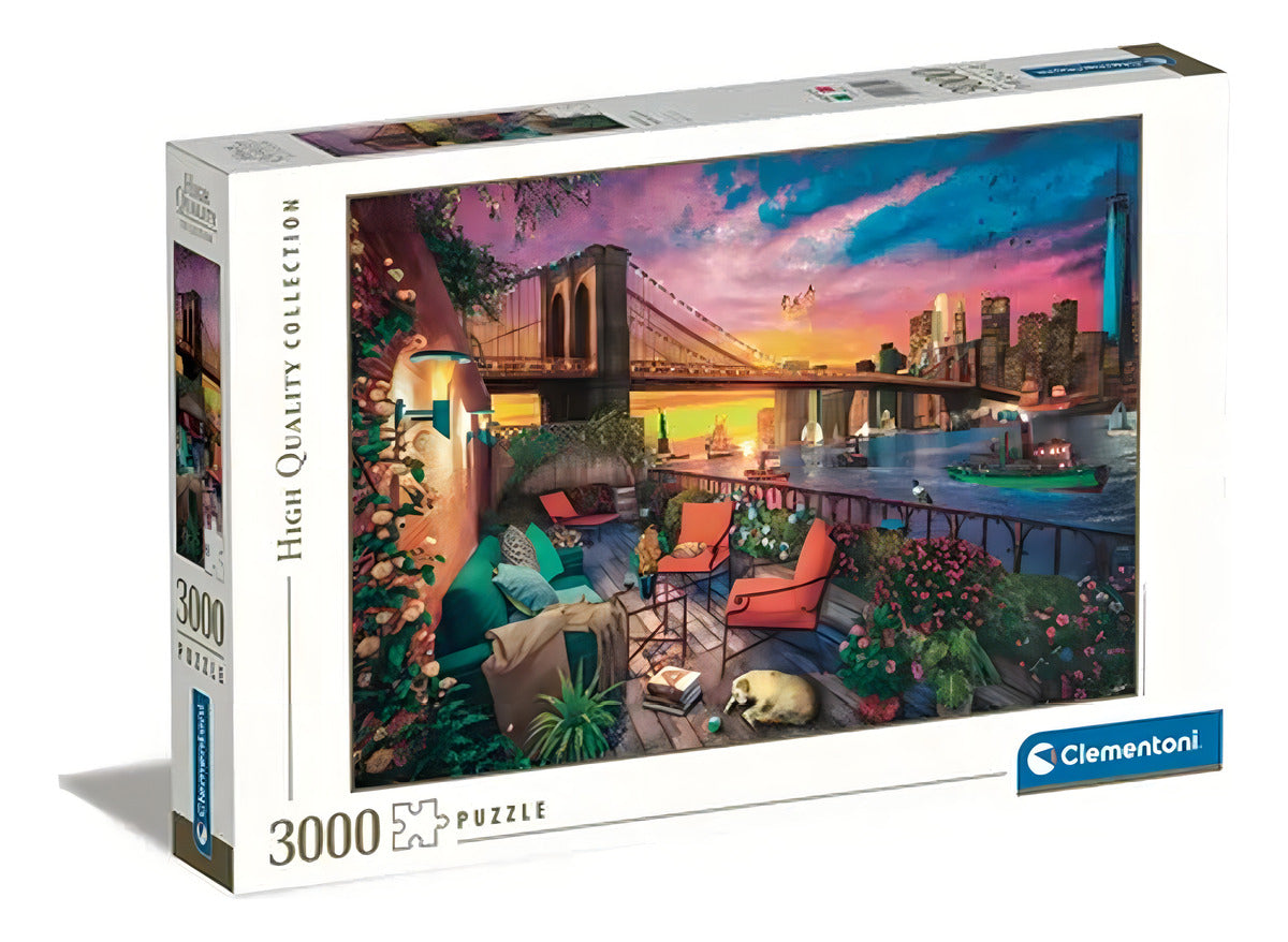 Rompecabezas Balcon Manhattan Nueva York 3000 Pz Clementoni