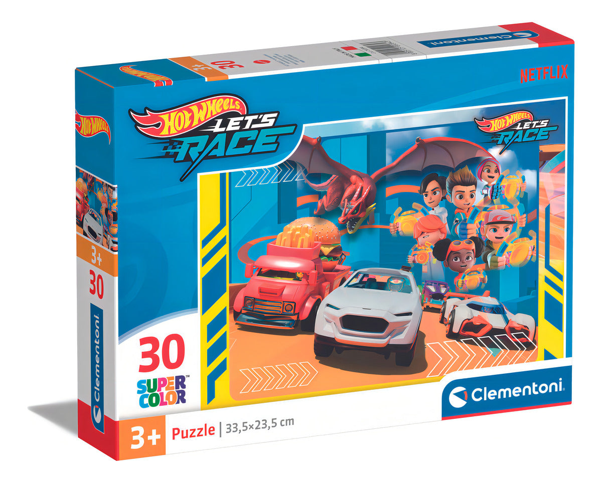Rompecabezas Hot Wheels 30 Pz Clementoni Infantil Dragon