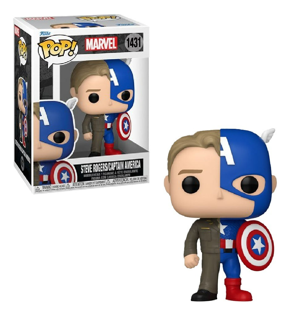 Funko Pop! Marvel: Split - Steve Rogers / Capitan America