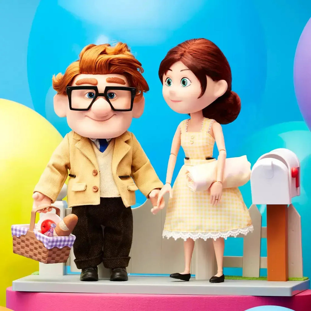 Disney Figuras Up Ellie Y Carl, 15.o Aniversario Limitados