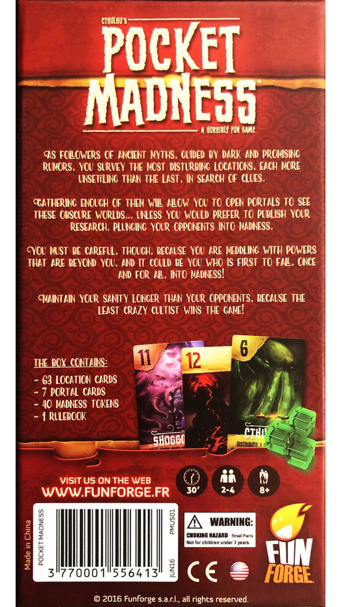 Cthulhu's Pocket Madness Juego De Mesa Sd Games En Español