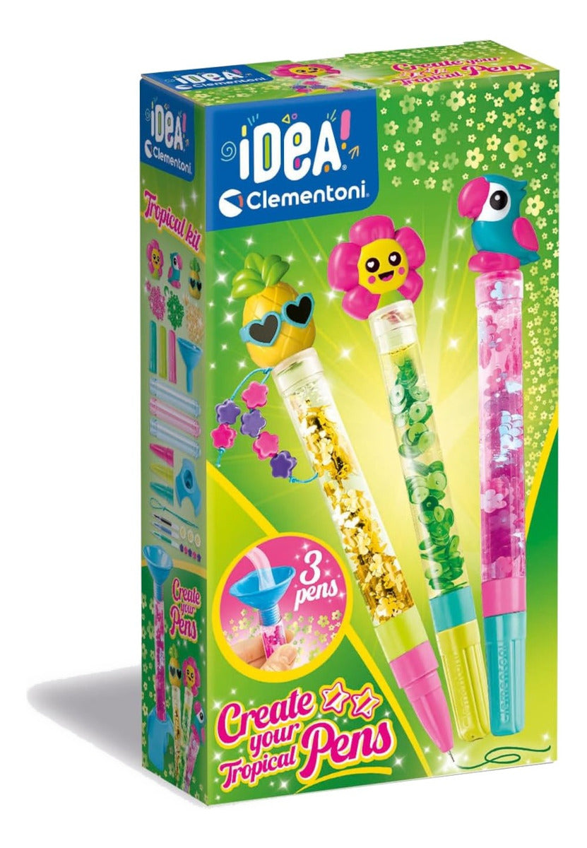 Clementoni Juego Creativo - Idea Pen Kit Tropical