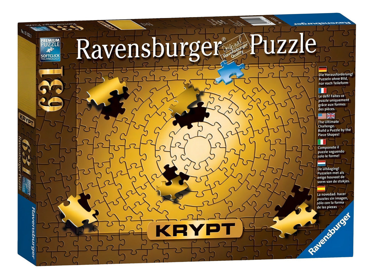 Rompecabezas Ravensburger Krypt - Todo Dorado 631 Piezas 14+