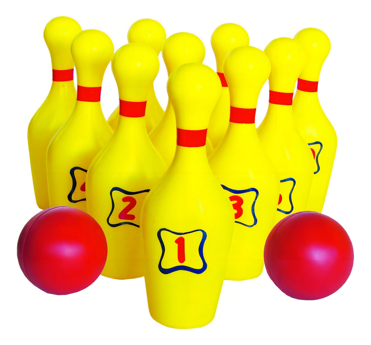 Juego Boliche Infantil Educar Boli Boliche 12 Pzs Plástico Liso
