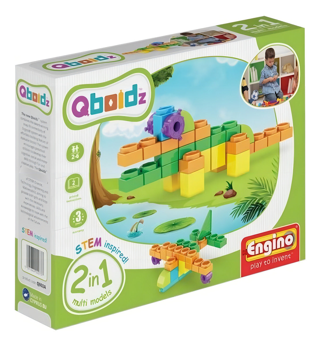 Engino Qboidz 2 En 1 - Cocodrilo