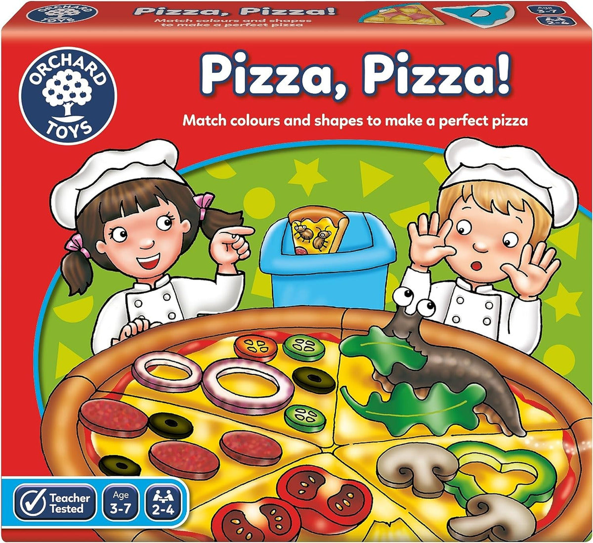 Juego Asociación Formas Pizza, Pizza! Orchard Toys