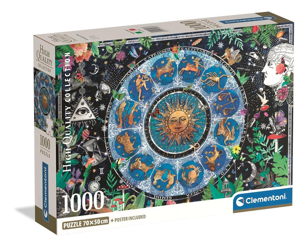 Rompecabezas 1000 Piezas Rueda Del Zodiaco Clementoni Adulto
