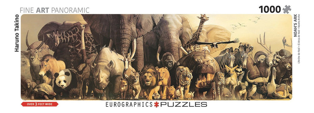Rompecabezas Eurographics Panoramic Puzzles Noah's Ark 6010-4654 De 1000 Piezas