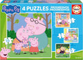 Rompecabezas Progresivos Peppa Pig 6+9+12+16 Pzs Educa