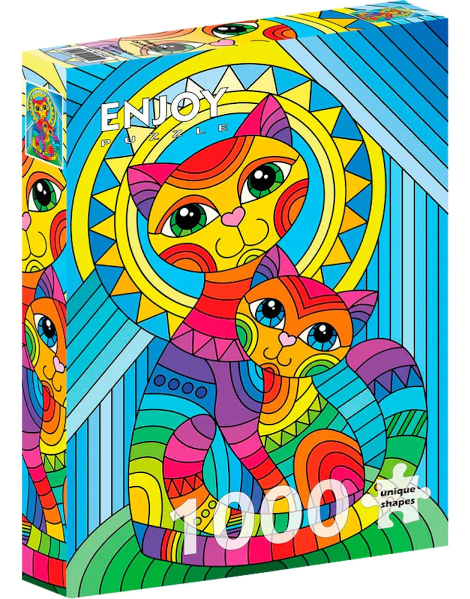 Rompecabezas 1000 Piezas 2122 Gato Y Gatito Enjoy Puzzle