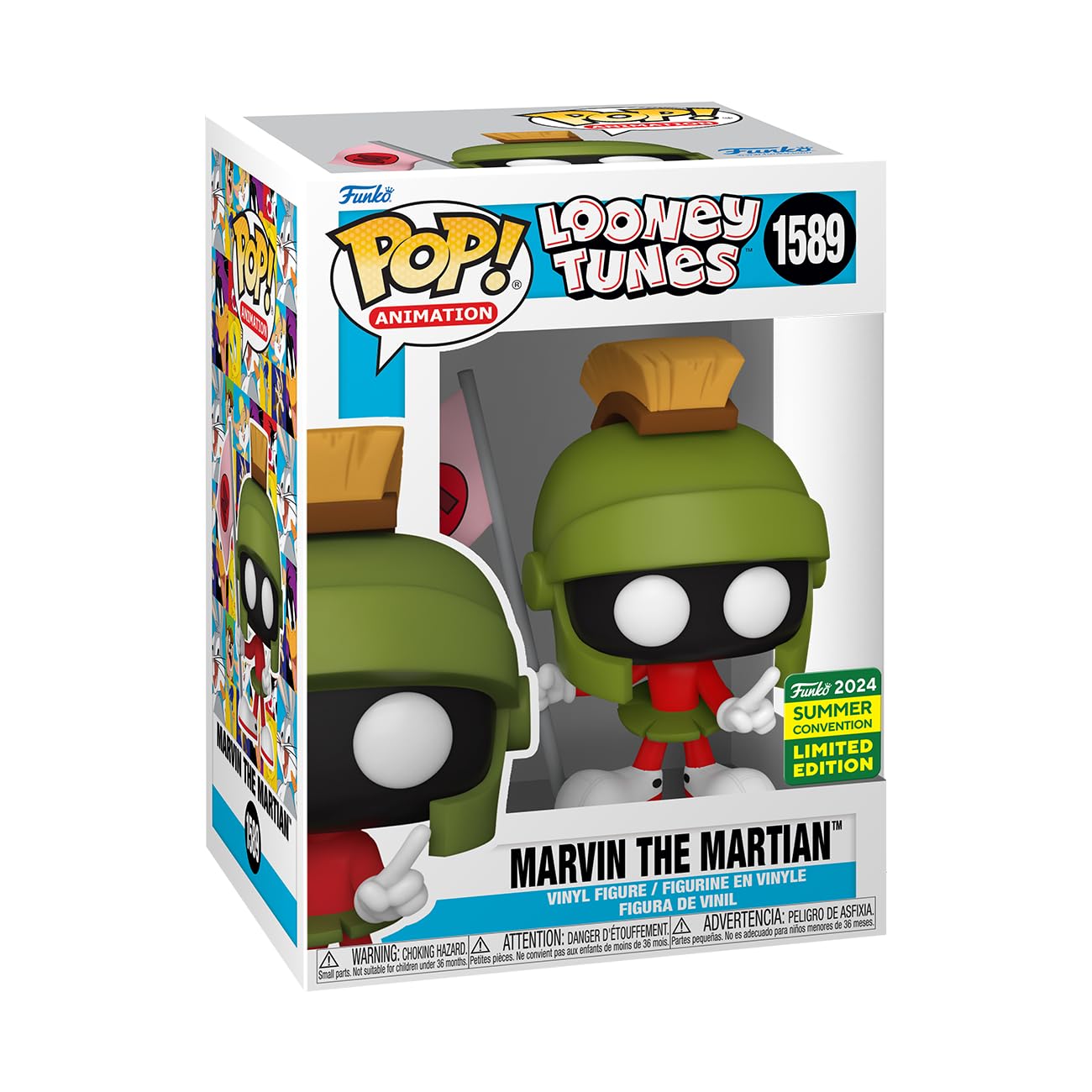 Funko Pop! Marvin The Martian Looney Tunes Exclusivo Amazon | Figura Coleccionable de Vinilo | Detalles del Marciano Clásico | Mercancía Oficial | Regalo para Fans de Dibujos Animados y Coleccionistas