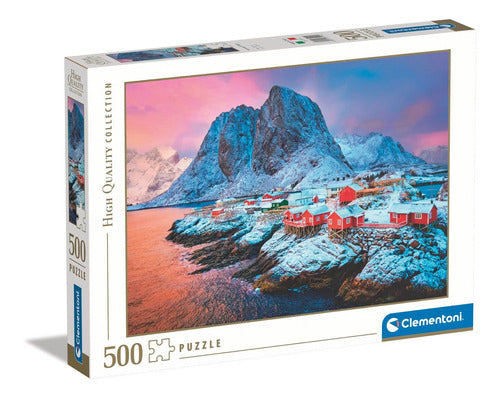 Rompecabezas Villa Hamnoy Noruega 500 Pz Clementoni Lofoten