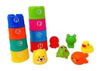 Set De Baño Vasos Apilables Para Jugar Guyi