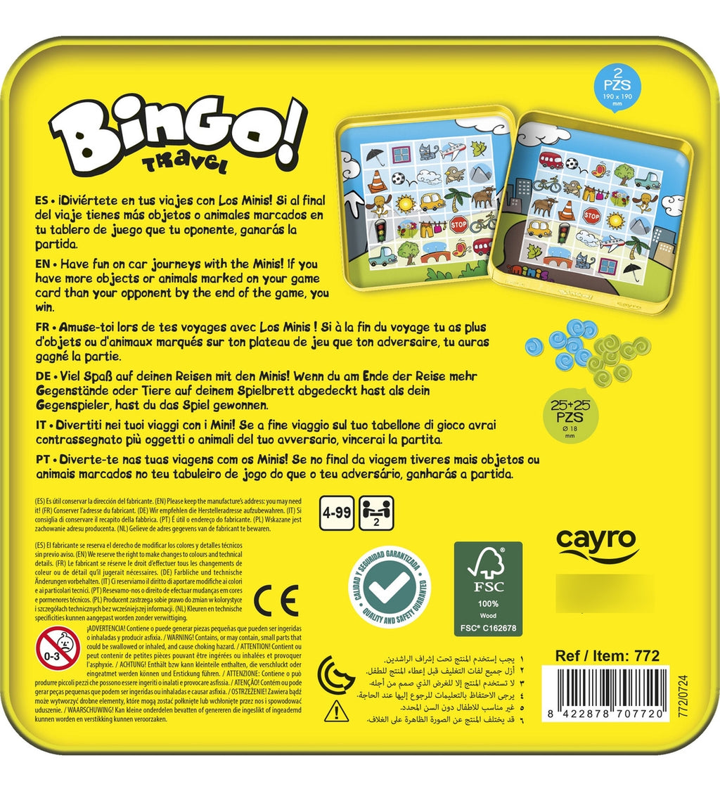 Bingo Travel Juego De Mesa Cayro