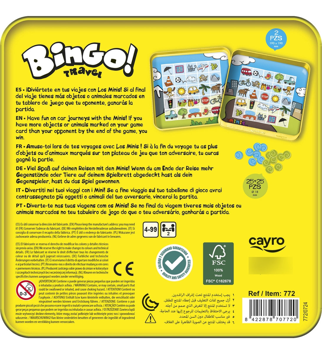 Bingo Travel Juego De Mesa Cayro
