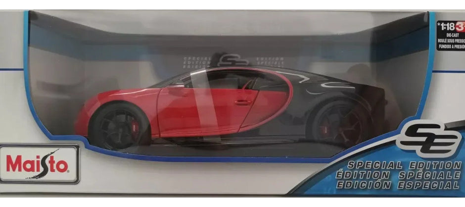 Maisto Bugatti Chiron Sport Escala 1:18 Rojo