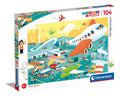 Rompecabezas Clementoni Aeropuerto 25734 Supercolor 104 Pzs