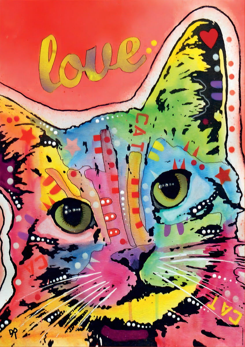 Rompecabezas Educa 1000 Piezas Dean Russo Tilt Cat Love Arte