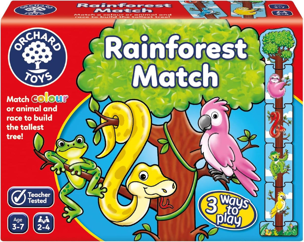 Juego Memoria Colores Y Animales Rainforest Match Orchard