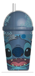 Fun Kids Vaso Doble Pared Con Tapa De Domo Stitch 500 Ml
