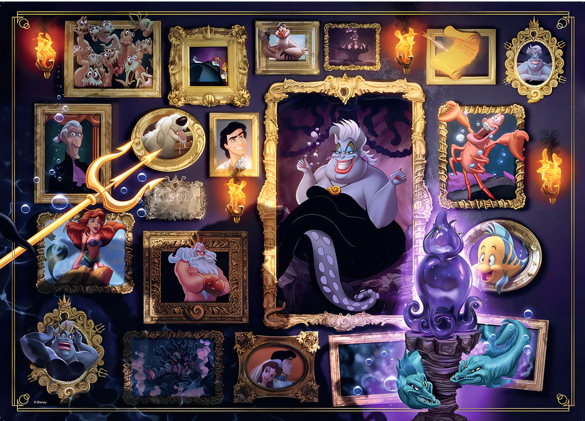 Rompecabezas Ravensburger Villainous Ursula 1000 Piezas 14