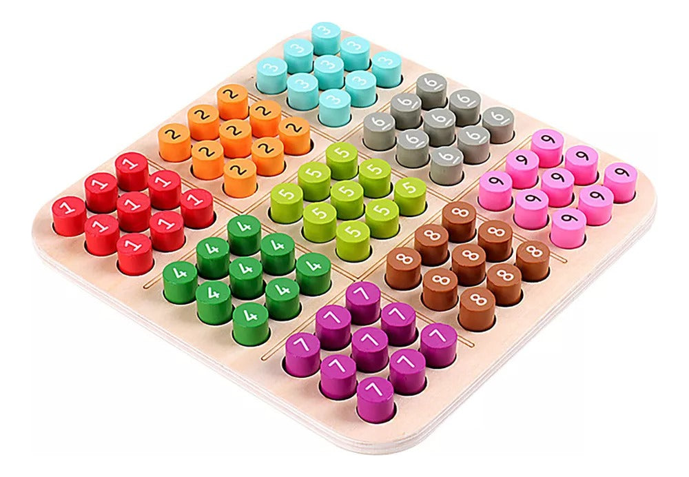 Tablero Sudoku Multicolor Desarrollo Mental 50 Ejercicios