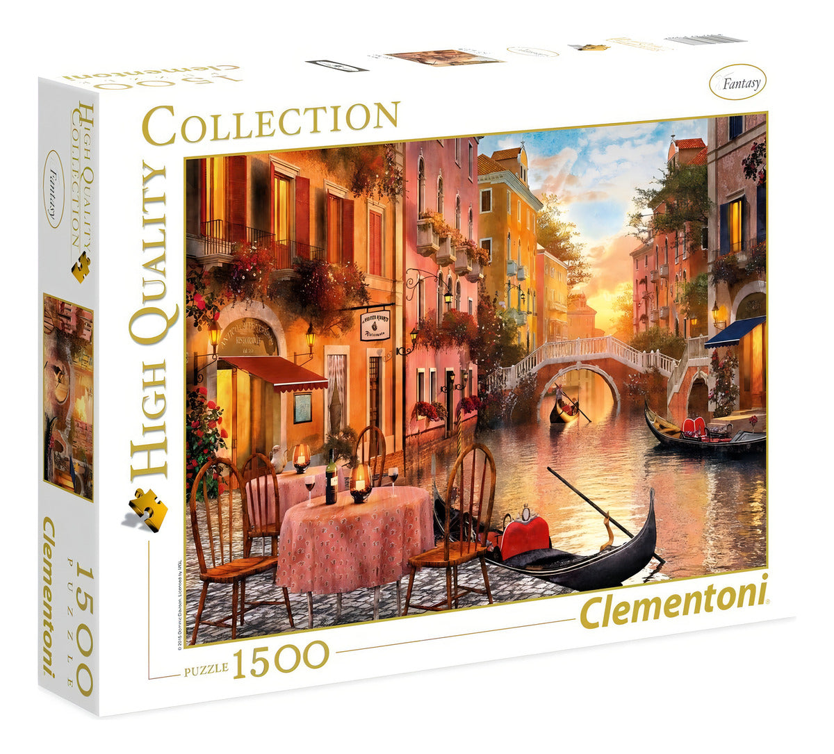 Venecia Canal Atardecer Italia Rompecabezas 1500 Clementoni