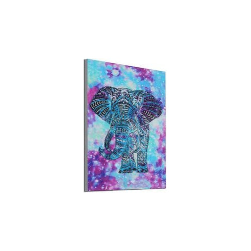 Kit Pintura Arte Diamante Elefante De Colores Dm-36 Educar