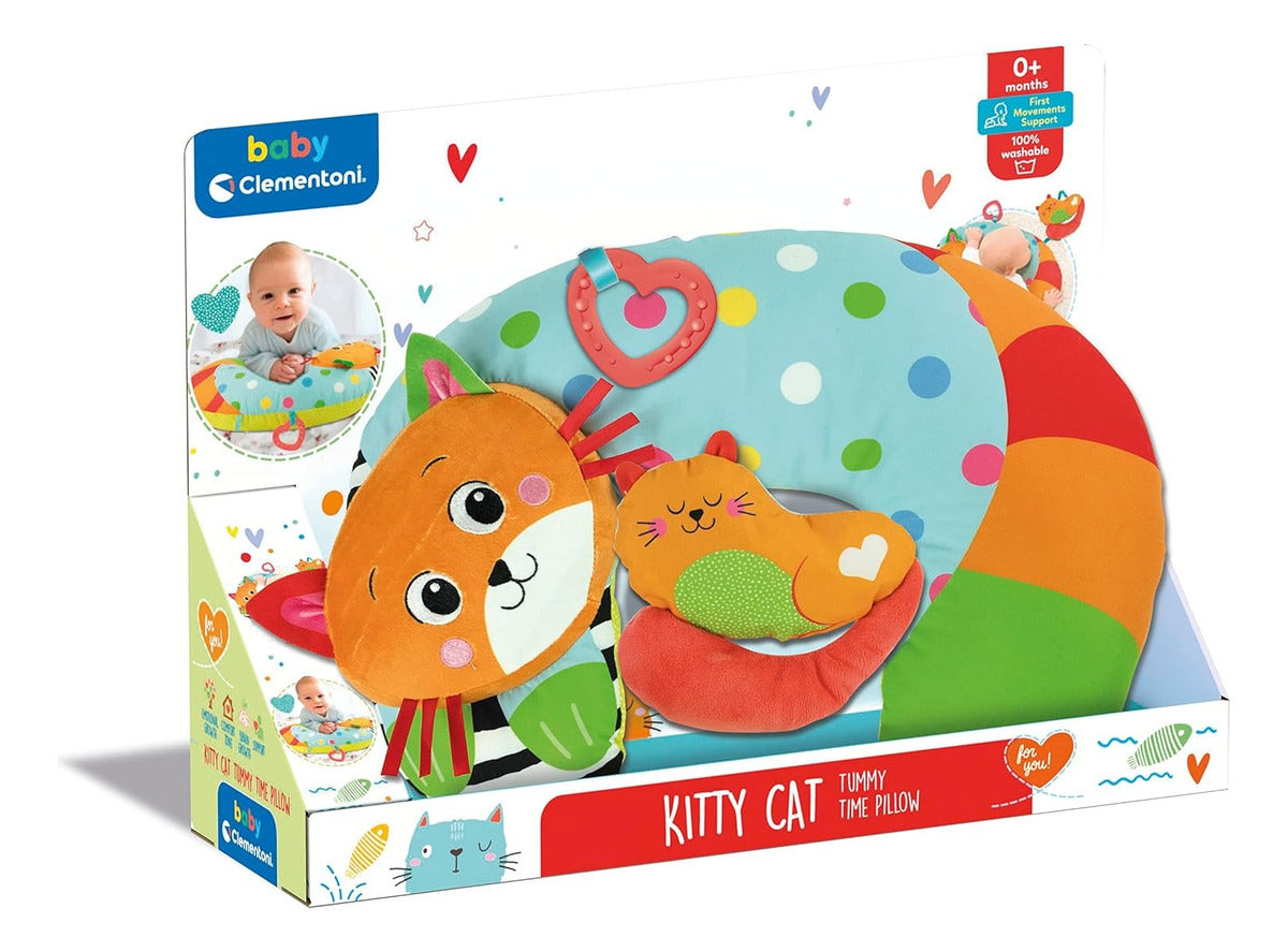Baby Clementoni Almohada Kitty Tummy Time Recién Nacido