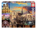 Rompecabezas 1000 Piezas Educa Borras Collage Notre Dame Paisaje