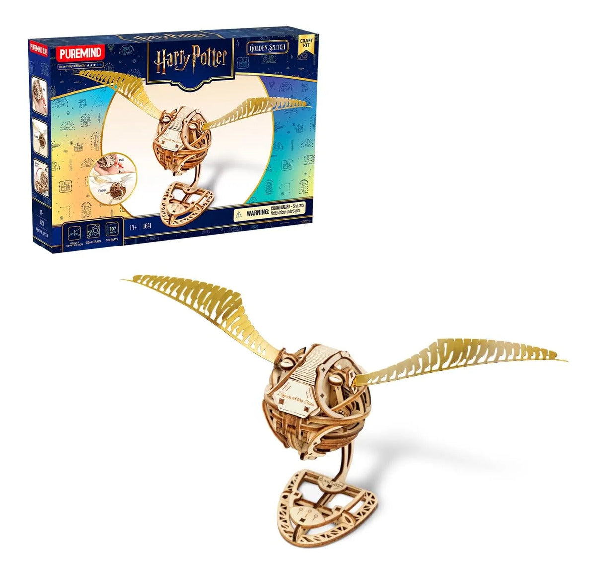 Puremind Rompecabezas 3d De La Snitch Dorada De Harry Potter