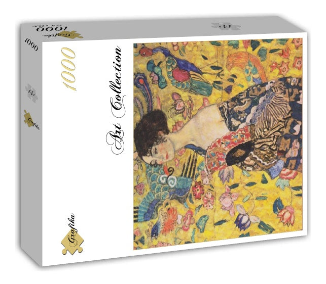 Dame A L´éventail Gustav Klimt, Rompecabezas 1000 Pz Grafika