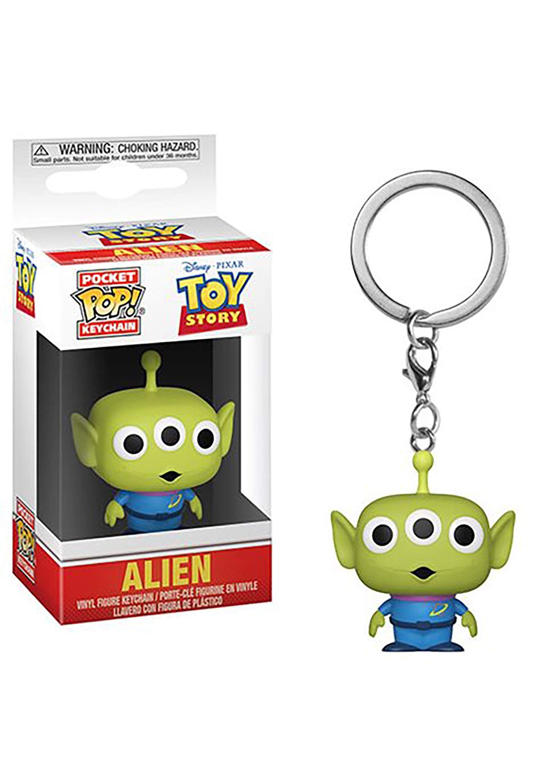 Funko Pop! Keychain: Disney Pixar Toy Story - Alien - Disney Pixar: Toy Story - Minifigura de Vinilo Coleccionable Llavero Original - Relleno de Calcetines - Idea de Regalo - Mercancia Oficial