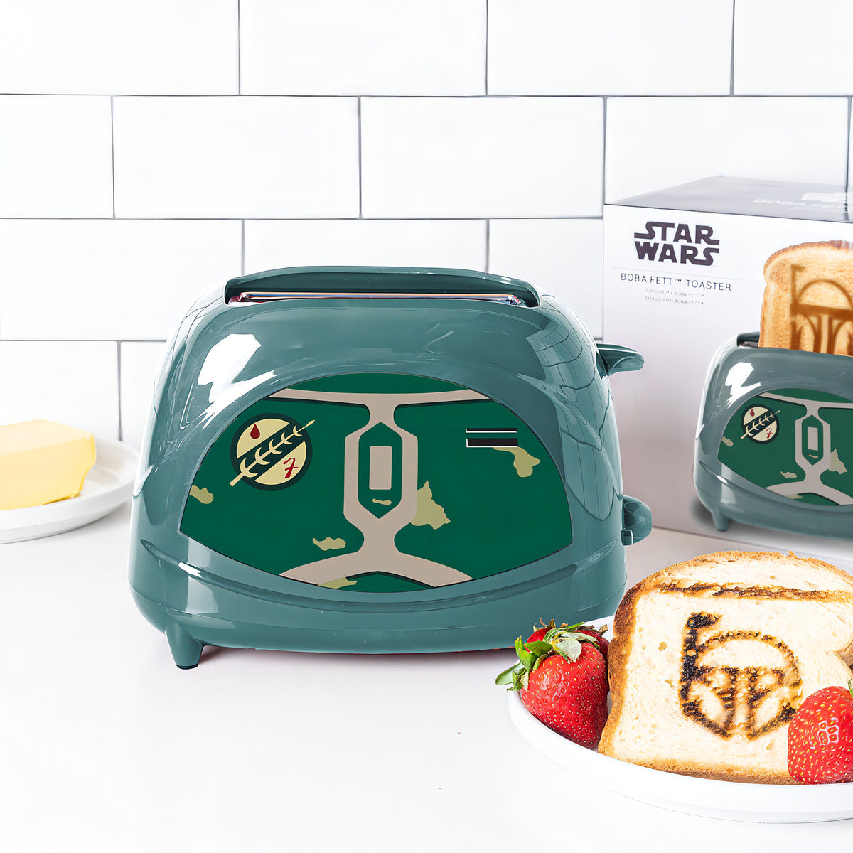 Uncanny Brands Boba Fett Tostadora De Dos Rebanadas - Brind