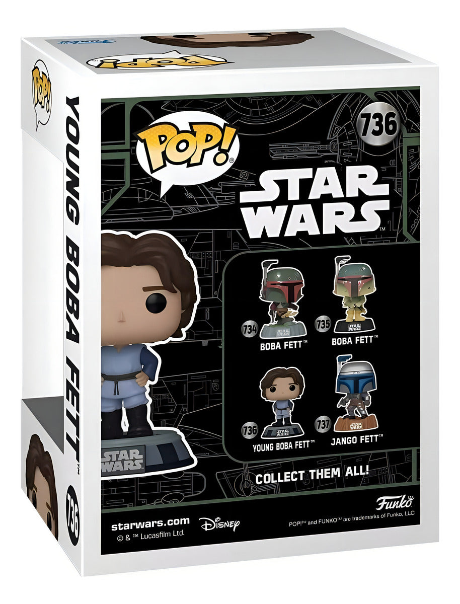 Figura Funko Pop! Star Wars Boba Fett Joven 736