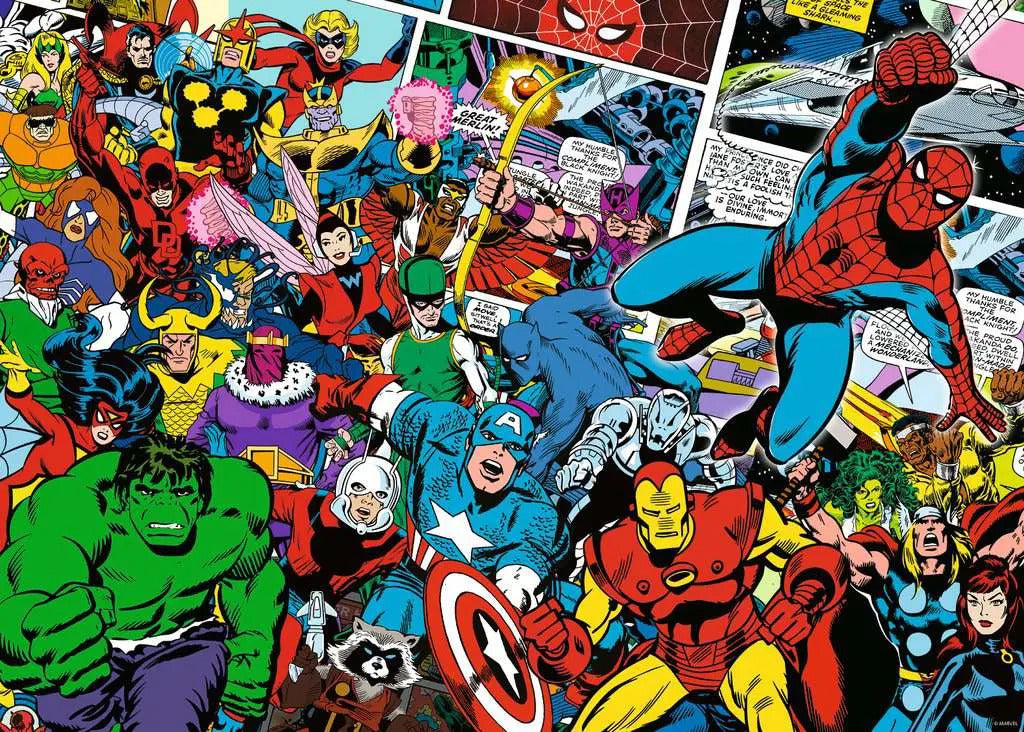 Rompecabezas Challenge Marvel 1000pz Ravensburger
