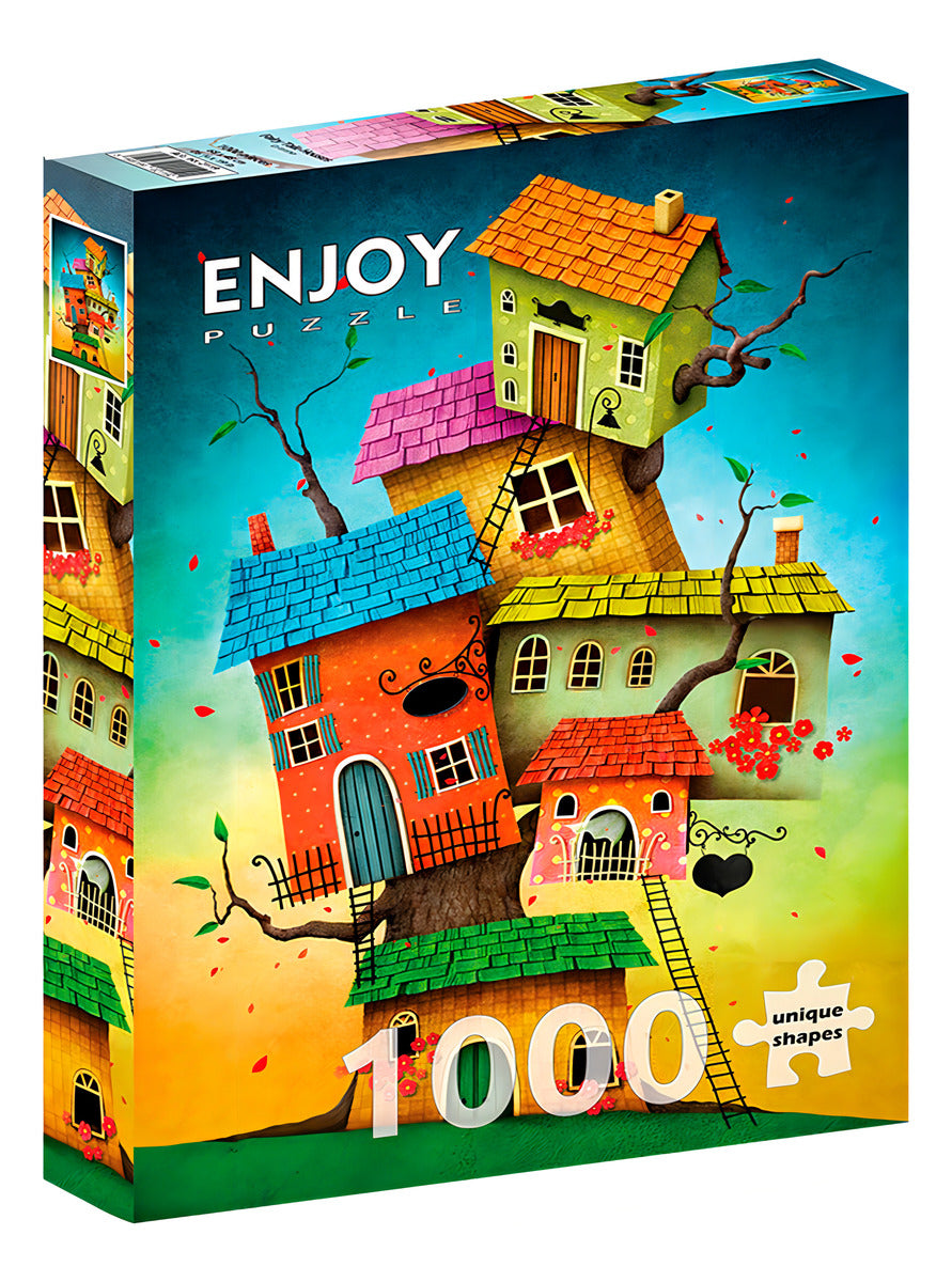 Rompecabezas 1000 Piezas Casas De Cuentos Arte Enjoy Puzzle Adultos