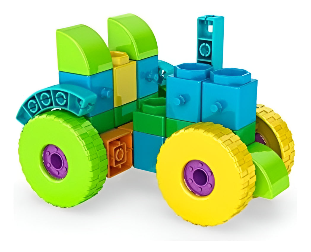 Engino Qboidz Set De Bloques 4 En 1 Tractor 35 Piezas Modelo Qb04a
