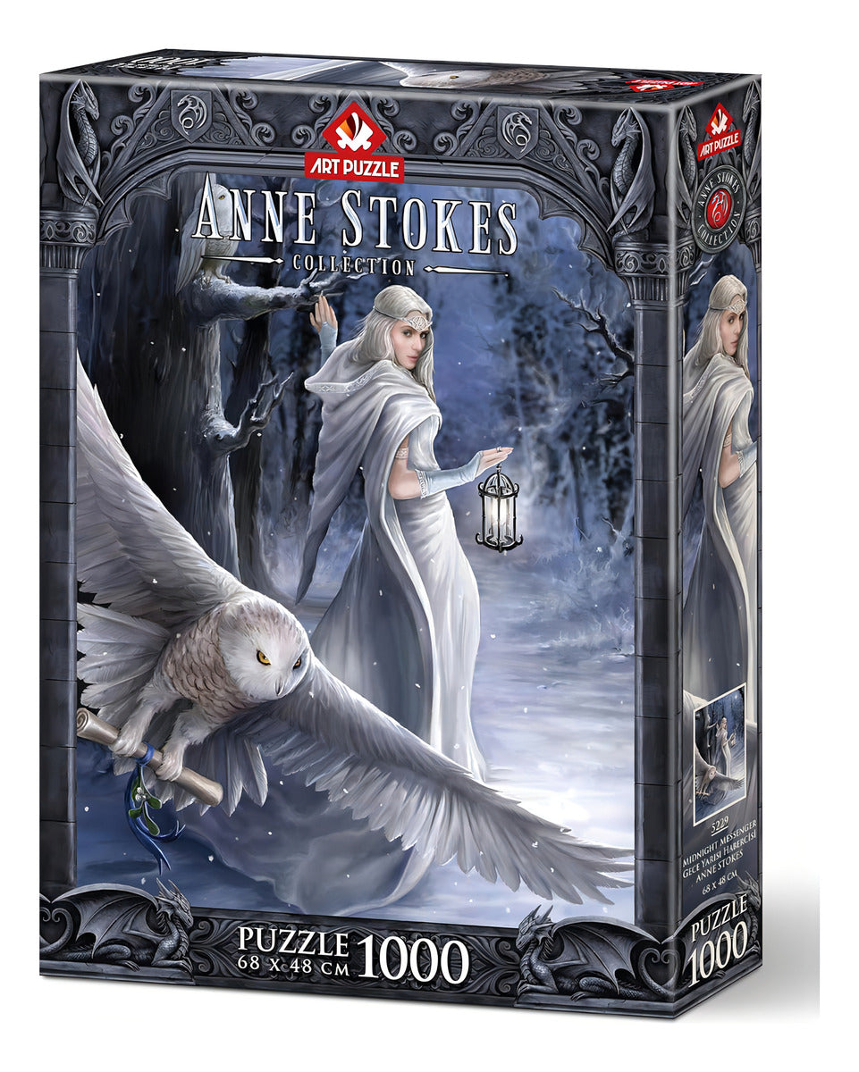 Rompecabezas Art Puzzle 1000 Piezas Mensajero De Media Noche Anne Stokes