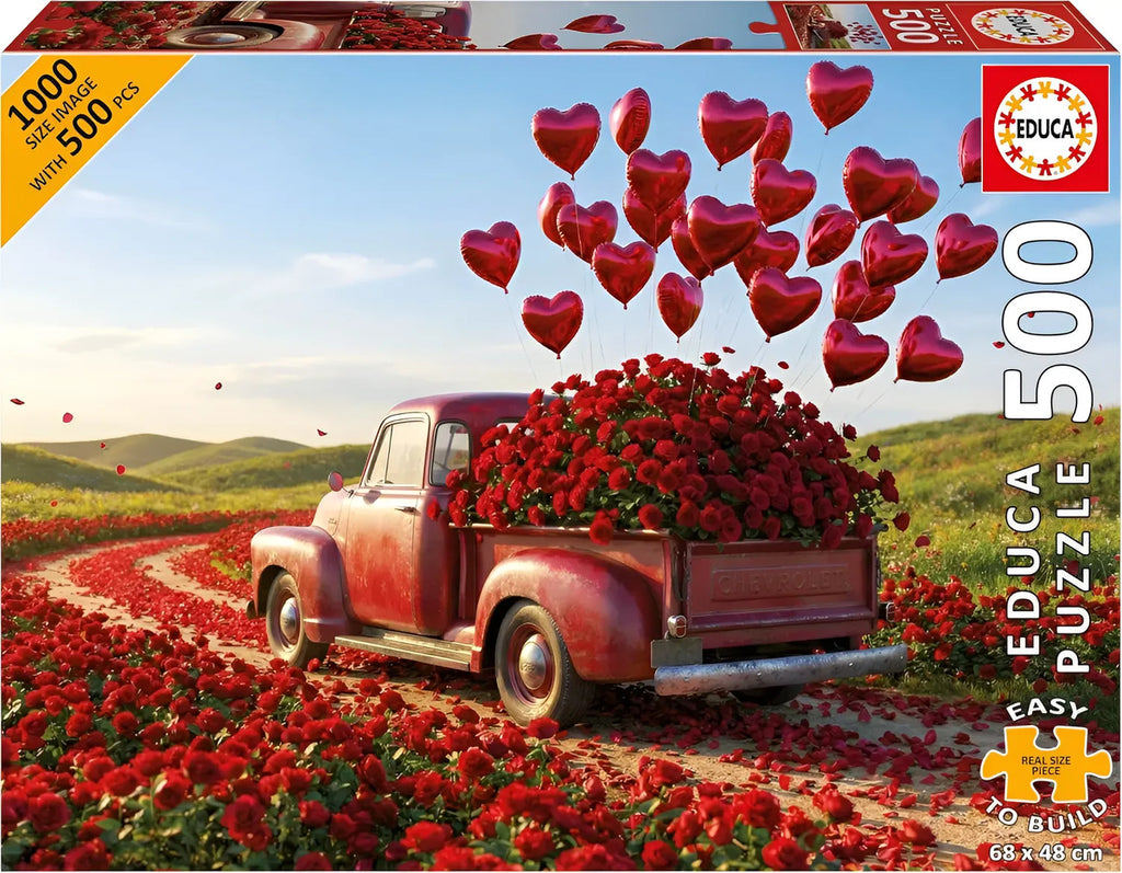 Rompecabezas Educa Pickup De San Valentín 500 Piezas Xxl