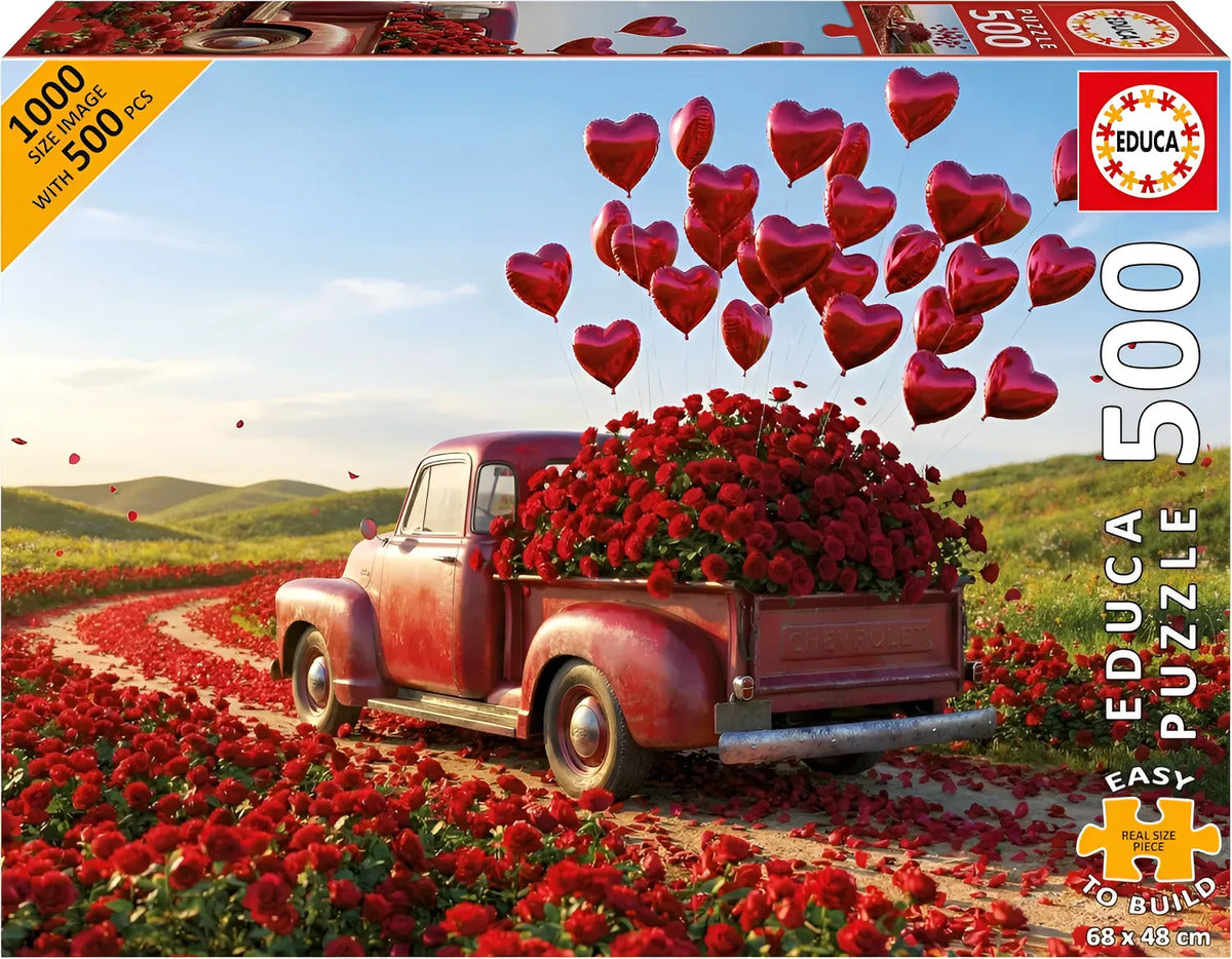 Rompecabezas Educa Pickup De San Valentín 500 Piezas Xxl