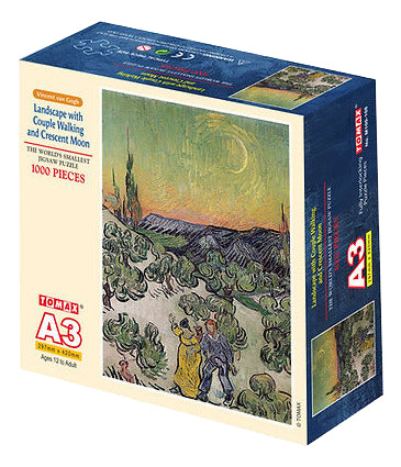 Paisaje Con Pareja Caminando Y Luna Creciente Tomax 1000 Pz