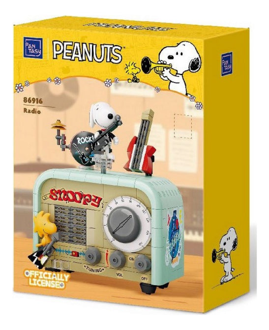 Juego De Construcción Pantasy Snoopy Retro Time Series Radio