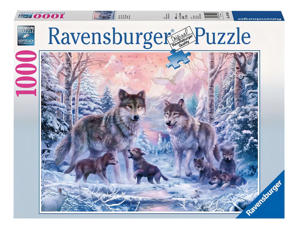 Rompecabezas Ravensburger Lobos Del Ártico 1000 Piezas