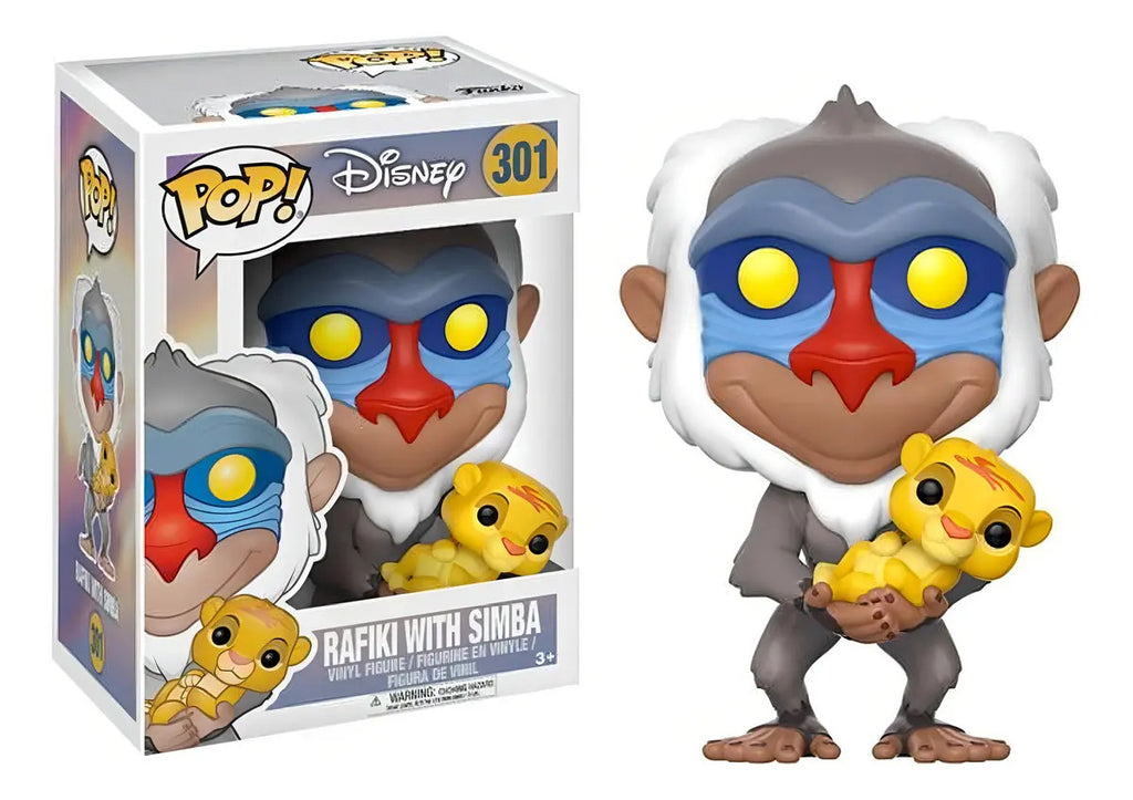 Funko Pop Disney Rafiki Simba 301 Lion King Rey Leon Mufasa