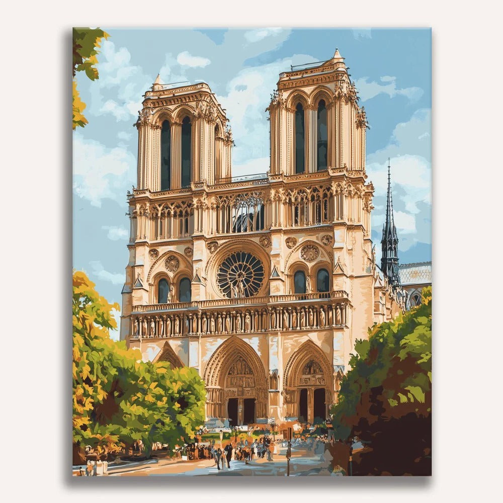 Kit Pintura Arte Diamante Catedral De Notre Dame Dm-74